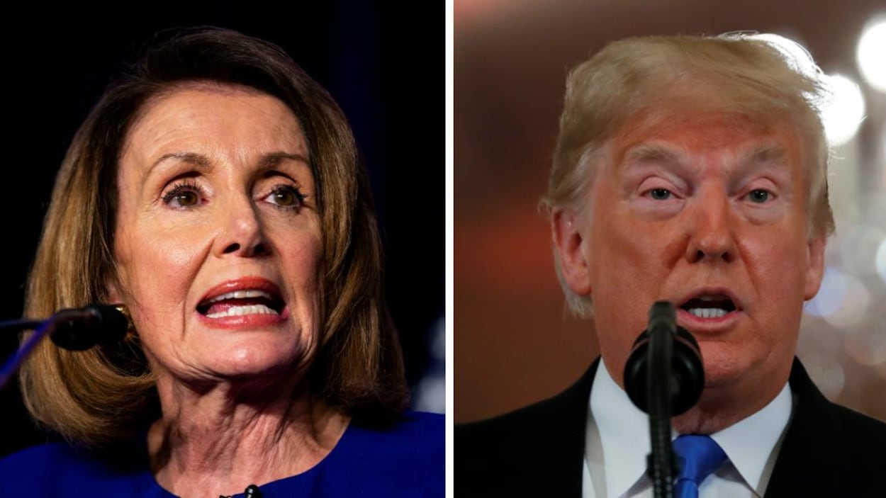 Nancy Pelosi et Donald Trump.