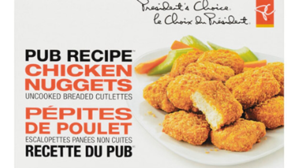 Les pépites de poulet Recette du pub le Choix du Président font l'objet d'un rappel. Les pépites de poulet Recette du pub le Choix du Président font l'objet d'un rappel.