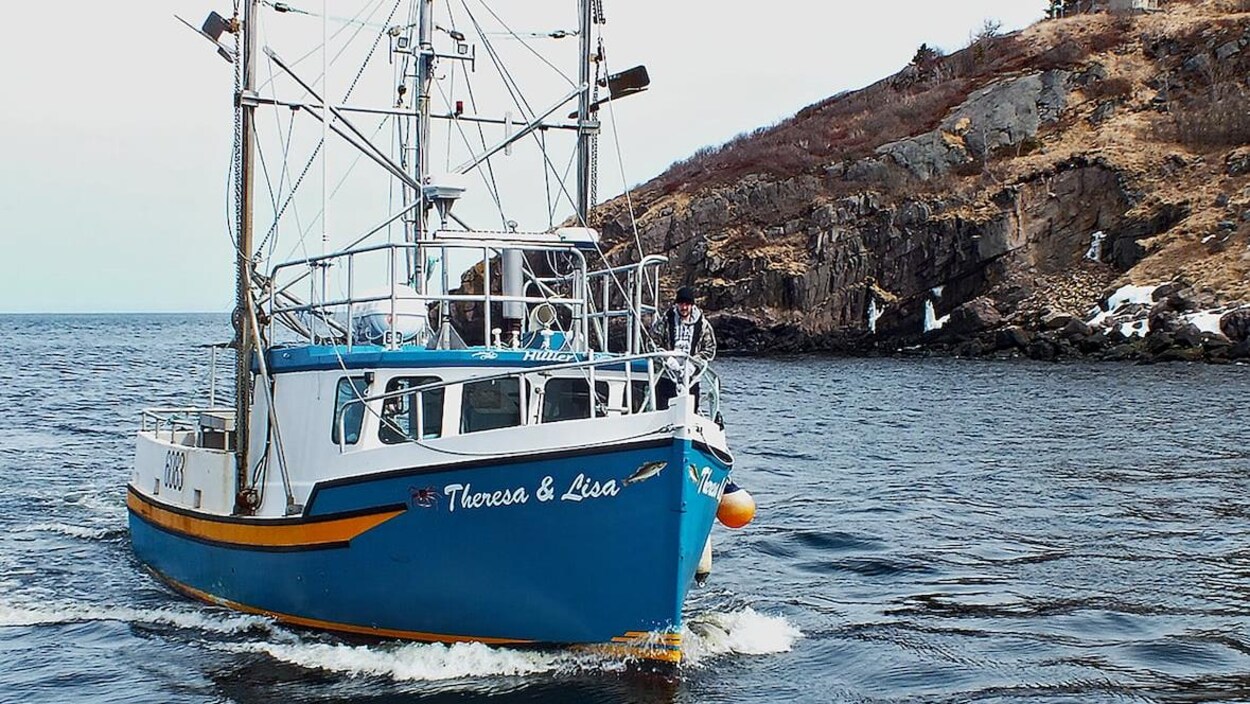 Un bateau de pêche le long de la côte