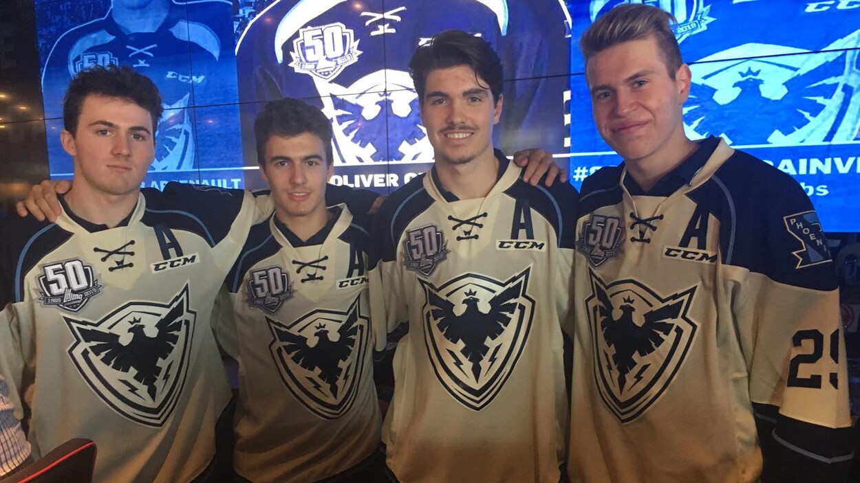 Benjamin Tardif, Félix Robert, Alex-Olivier Voyer et Samuel Poulin Benjamin Tardif, Félix Robert, Alex-Olivier Voyer et Samuel Poulin