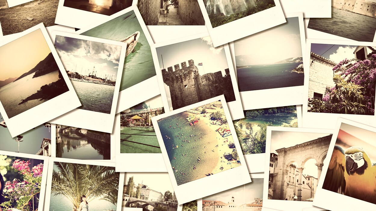 Mosaïque de photos de voyages