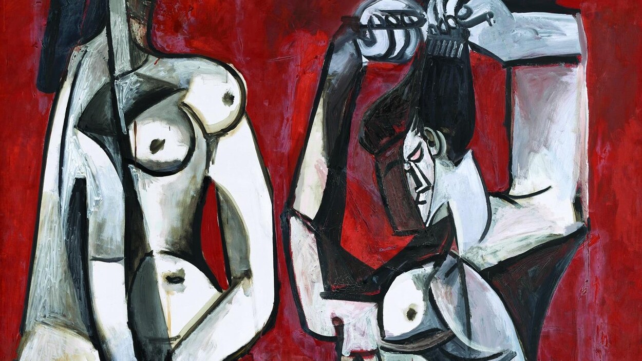 Tableau cubiste de Pablo Picasso de 1956. Tableau cubiste de Pablo Picasso de 1956.