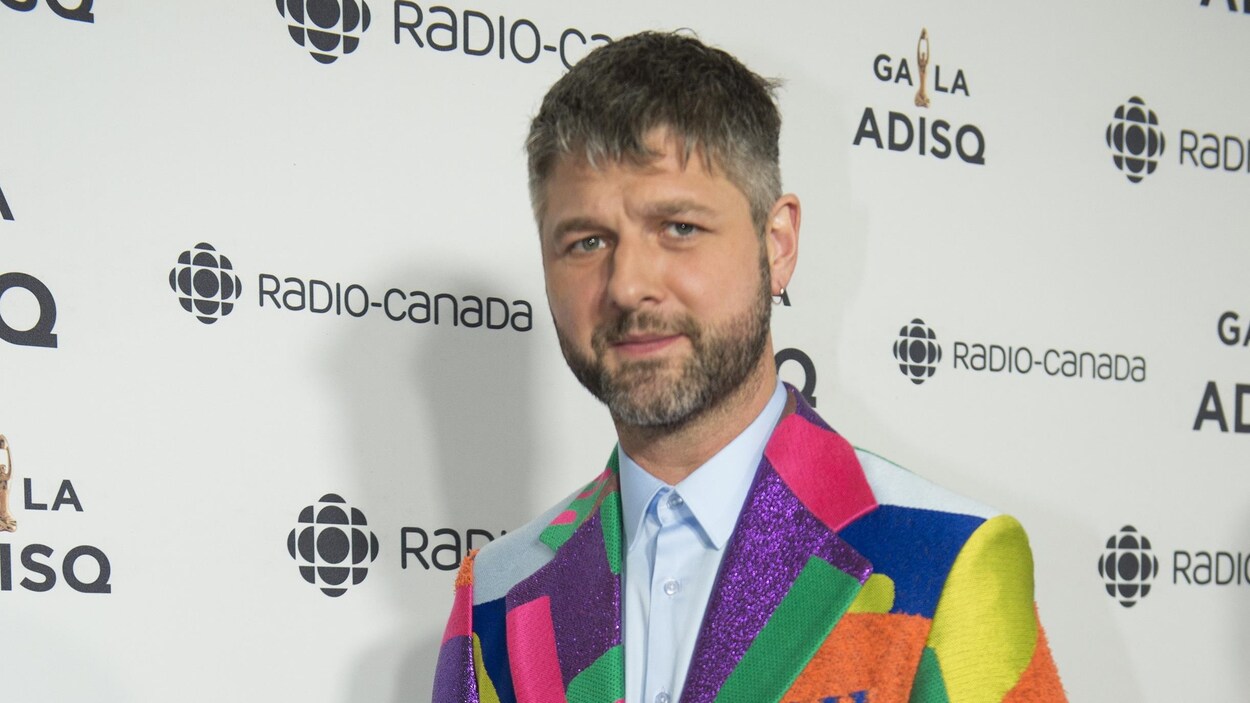Pierre Lapointe lors du tapis rouge du Gala de l'ADISQ.