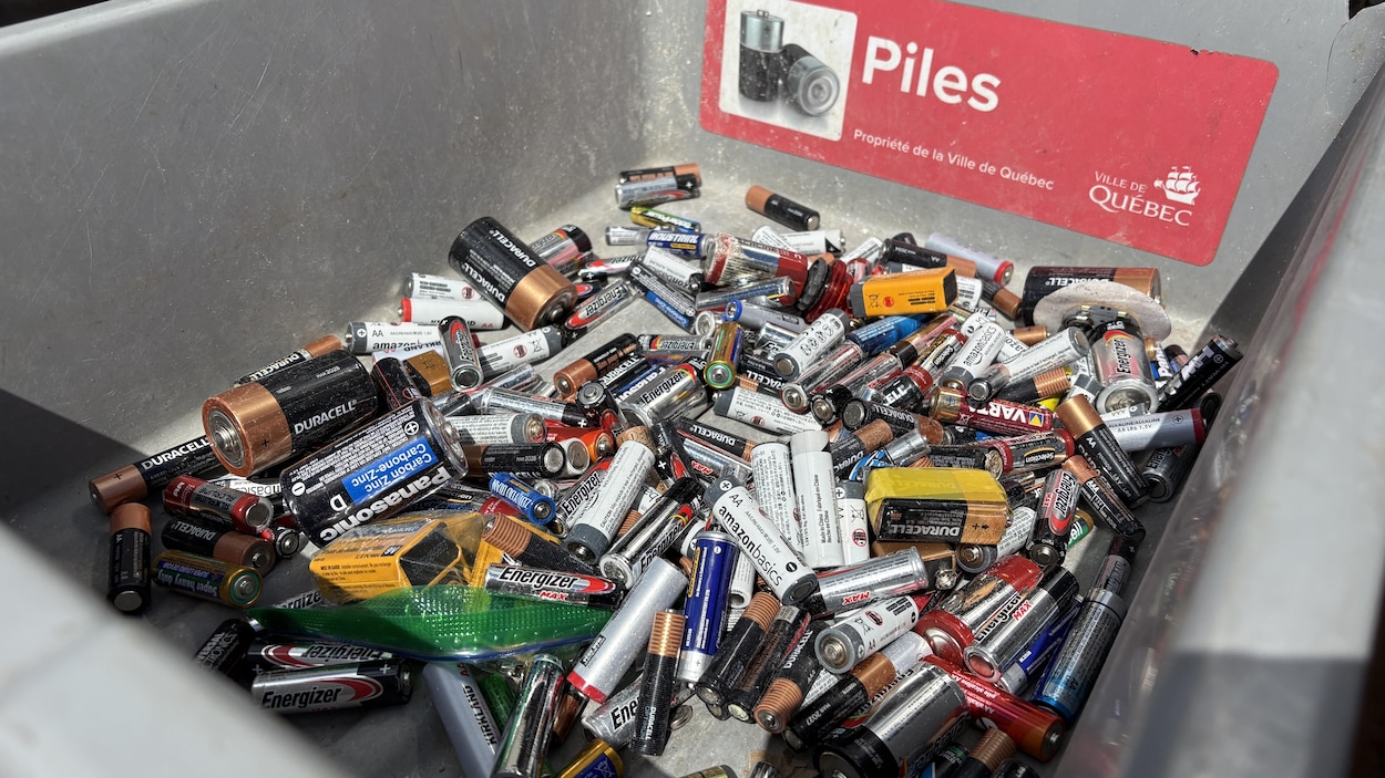 Le recyclage des piles en hausse dans les écocentres de Québec