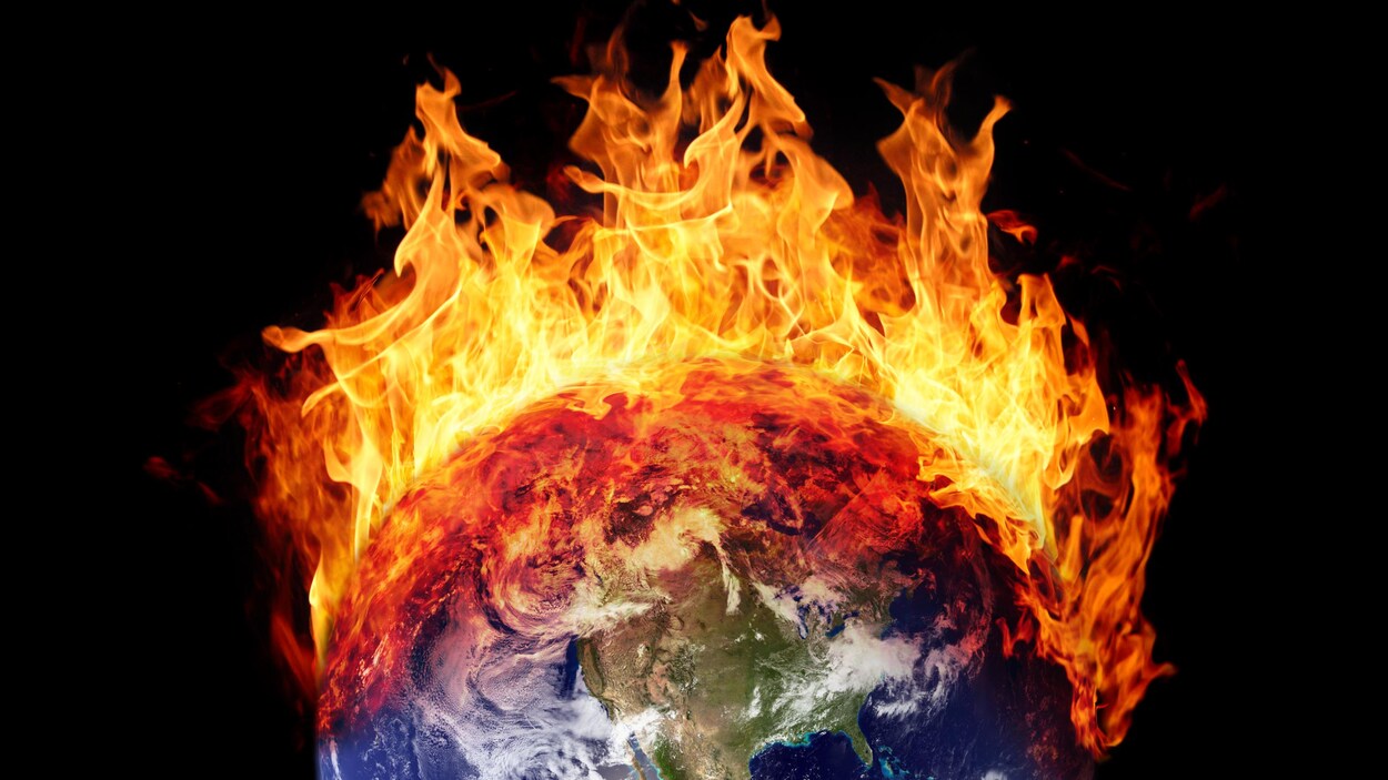 La terre en feu.