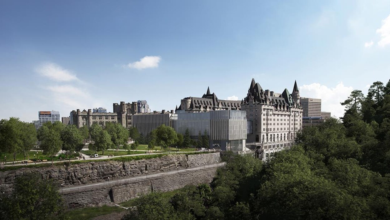 L'annexe au Château Laurier, vue de la Cité Parlementaire