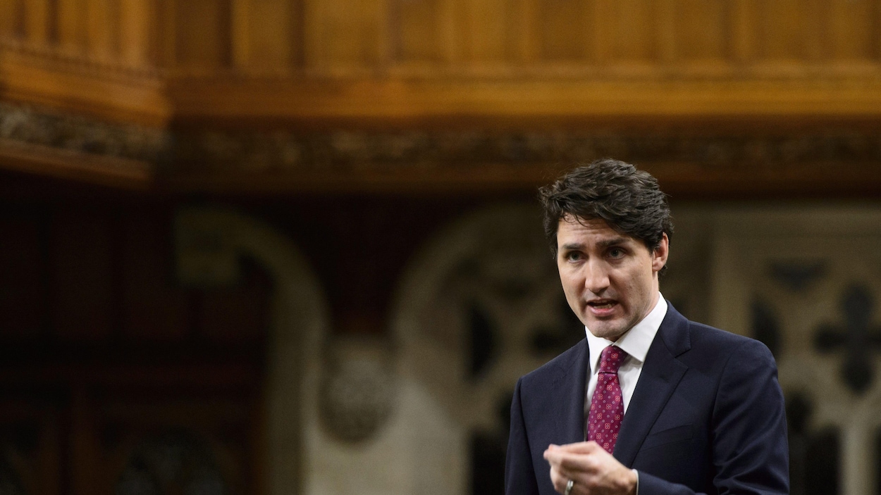 Le premier ministre Justin Trudeau lors de la période des questions.