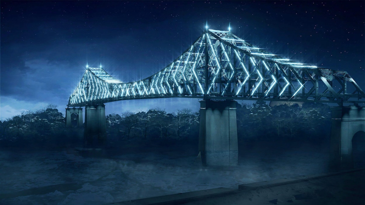 Le pont Jacques-Cartier s'illuminera pour le 375e anniversaire de Montréal. Le pont Jacques-Cartier s'illuminera pour le 375e anniversaire de Montréal.