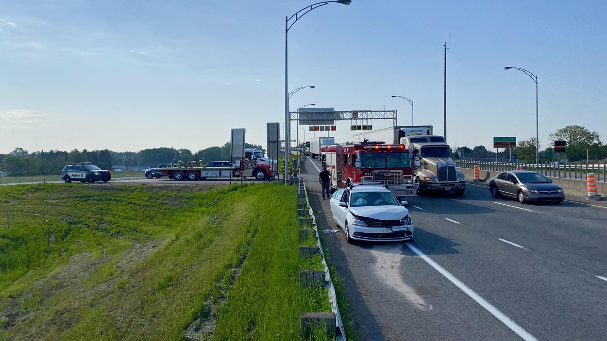 Un accident mortel a forcé la fermeture du pont Laviolette jeudi RadioCanada
