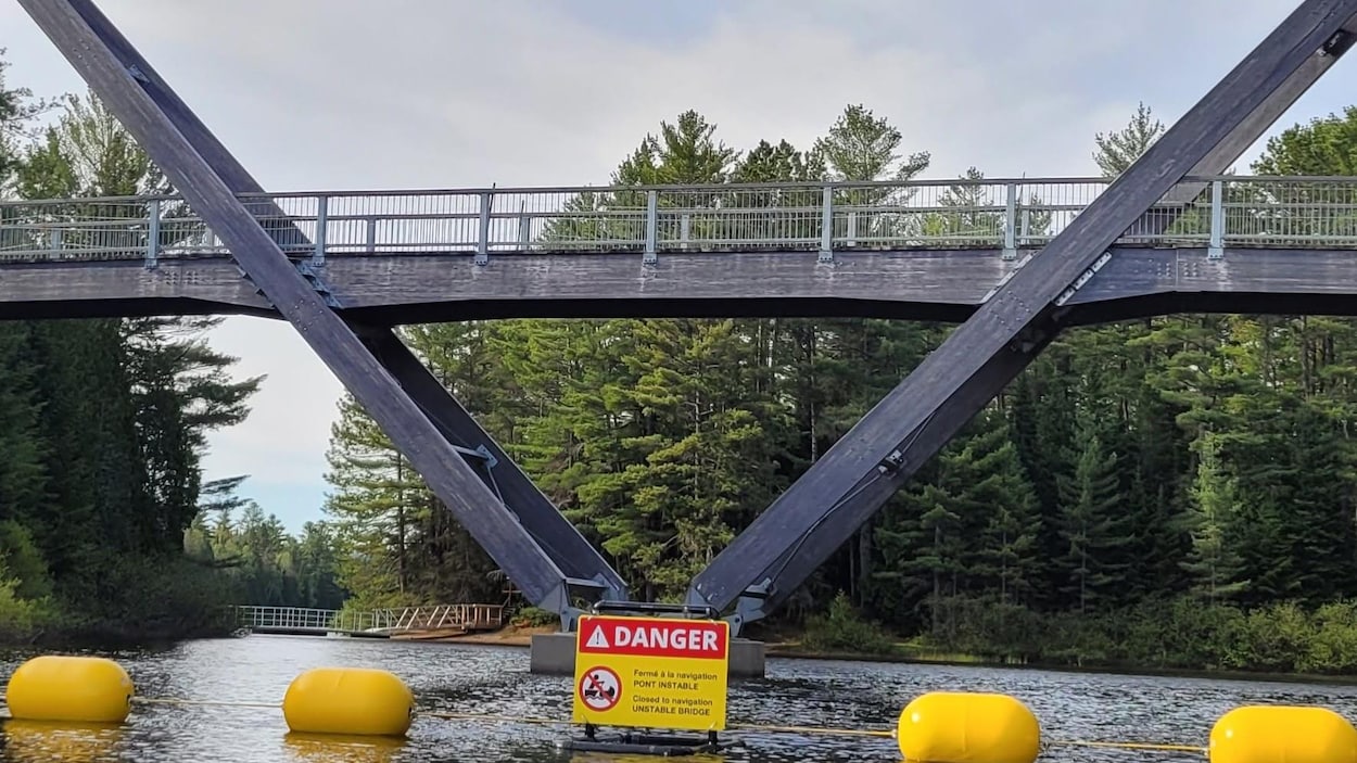 Un pont piéton important fermé pour l’été au Parc national de la Mauricie