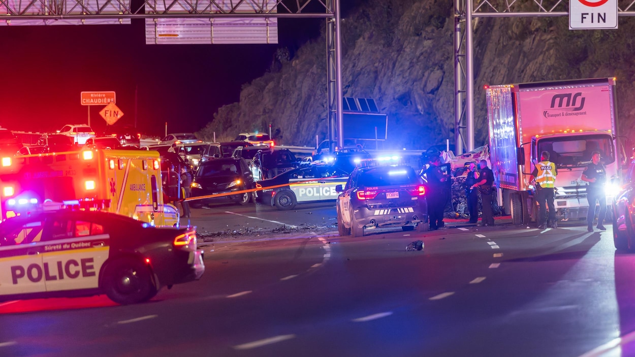 Un mort et un blessé après une poursuite policière sur le pont Pierre-Laporte