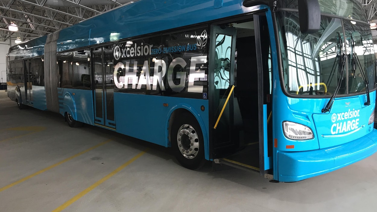 Un autobus 100 % électrique testé par la Ville de Québec.