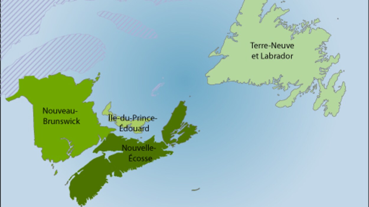 Les provinces Atlantique.
