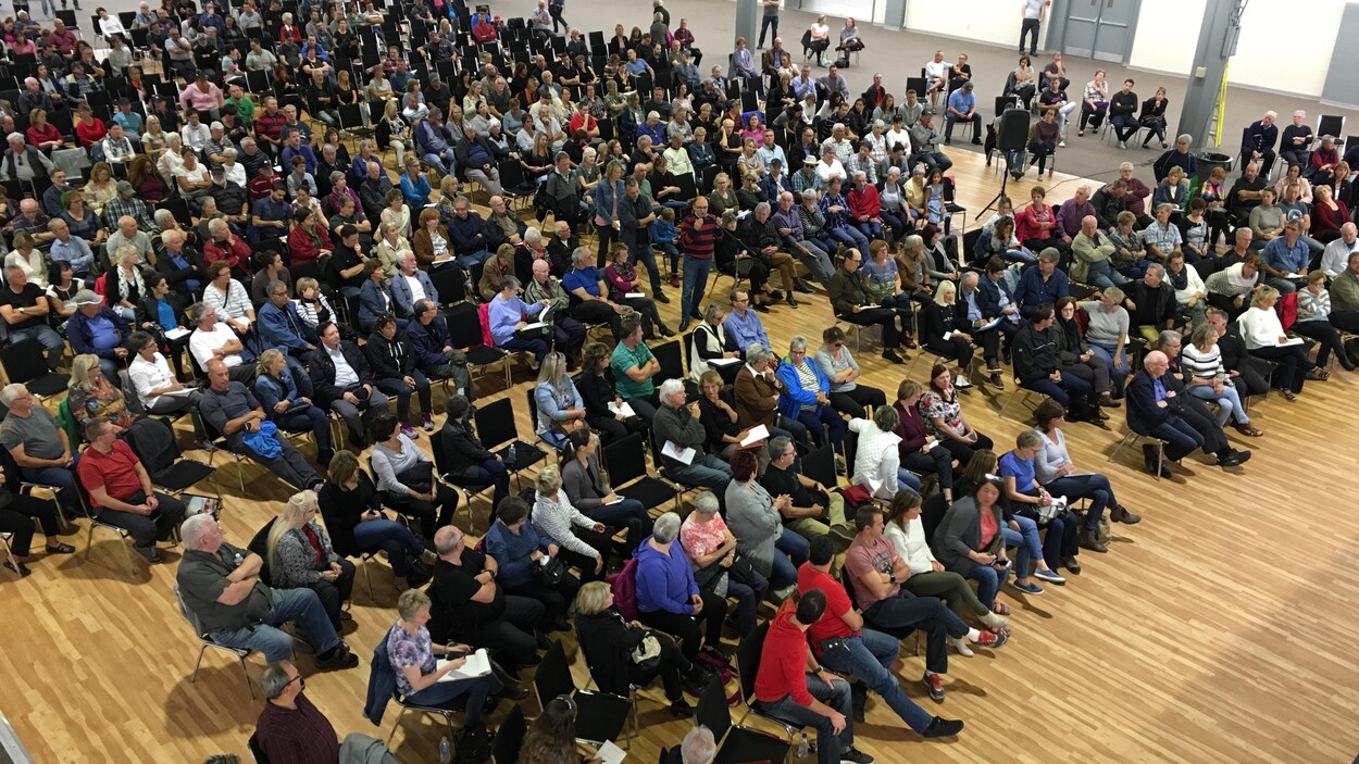 Près de 500 personnes ont assisté à une rencontre d'information sur la pyrrhotite à Trois-Rivières.
