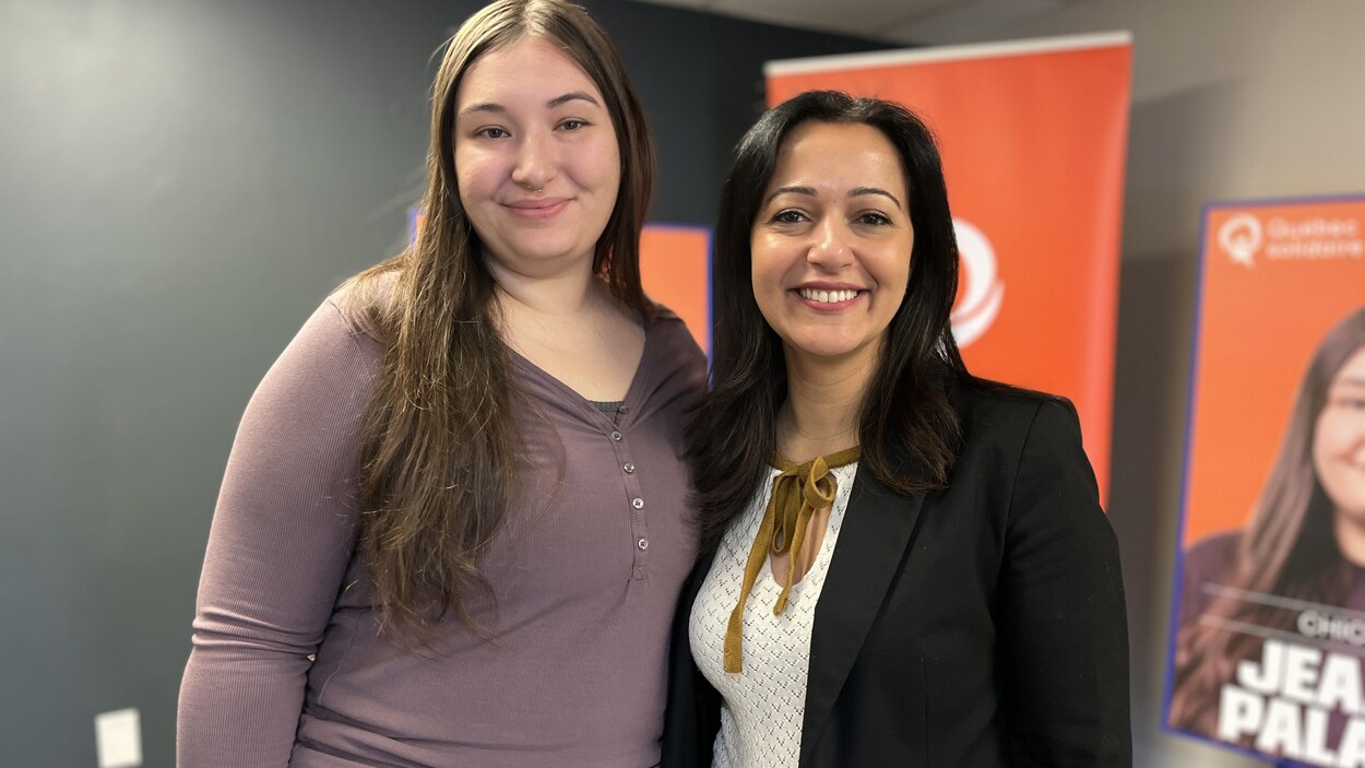 Ruba Ghazal à Chicoutimi pour lancer la campagne de Jeanne Palardy
