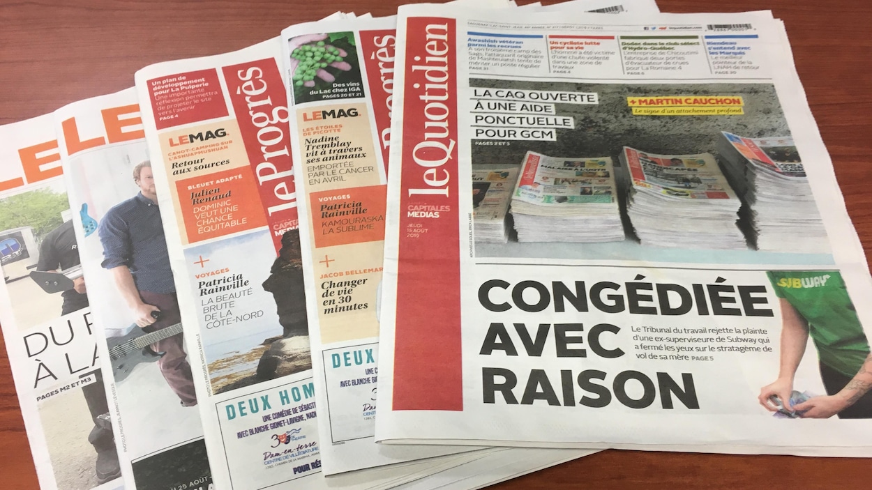 Journaux du quotidien.