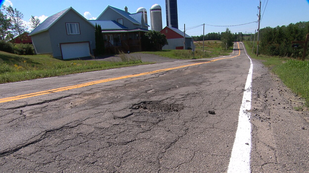 Une partie du chemin du 3e-Rang-du-Bic à Rimouski.