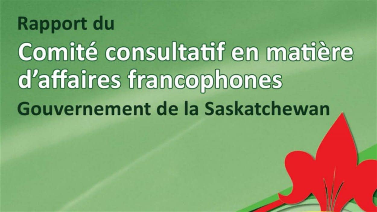 La page couverture du rapport du Comité consultatif en matière d'affaires francophones.