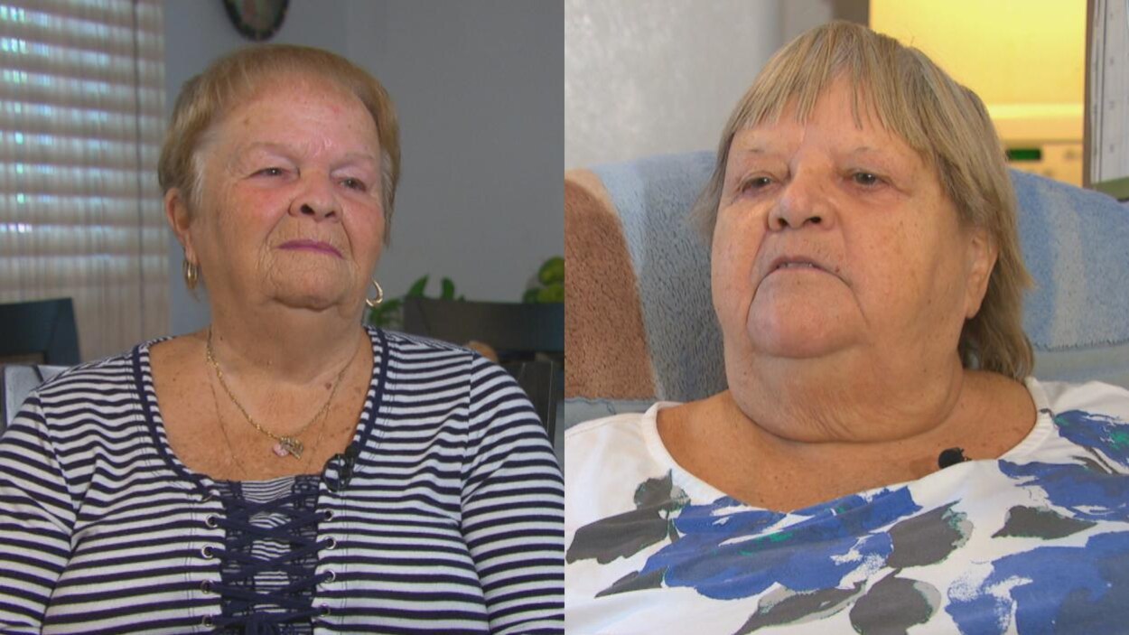 Montage photo montrant les deux femmes dans leur logement.