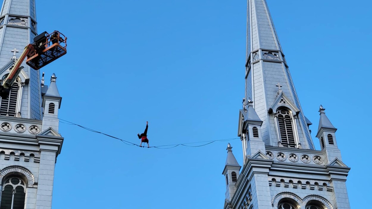 Record battu à 40 m de hauteur pour Guillaume Fontaine
