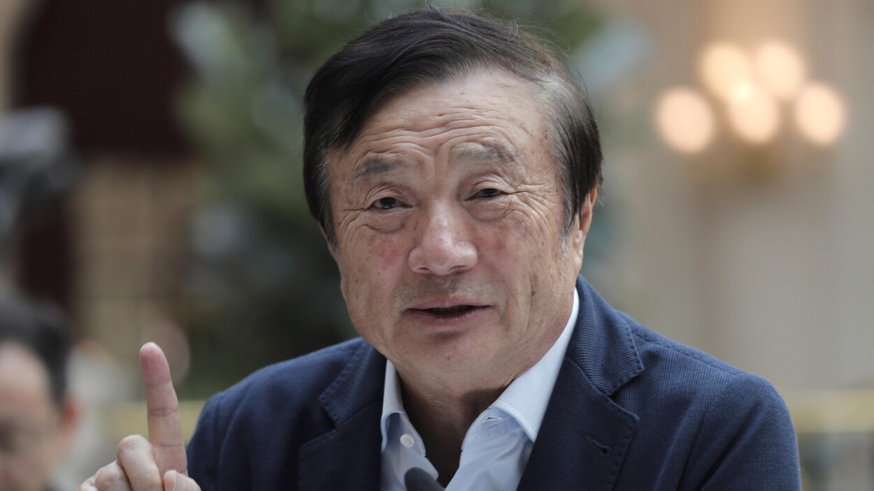 Ren Zhengfei, fondateur et PDG de Huawei, lors d'une table ronde avec les médias, le 15 janvier, à Shenzhen dans le sud de la Chine.