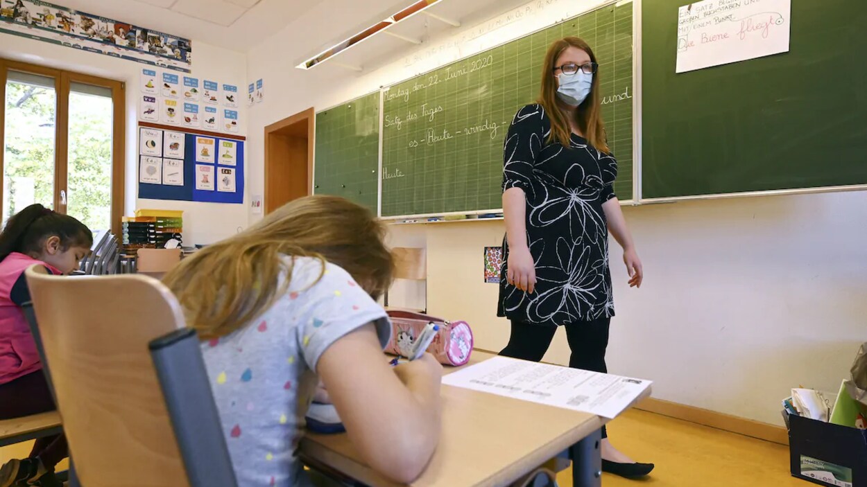 Une salle de classe.