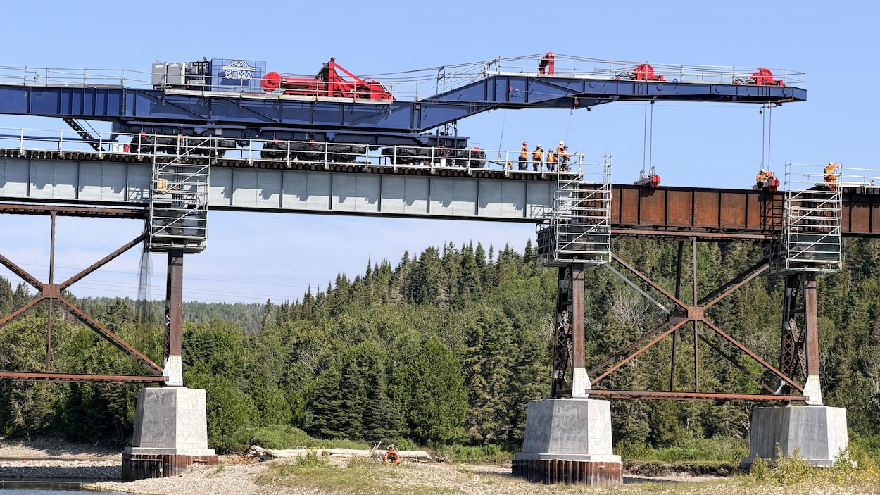 La réhabilitation du chemin de fer vers Gaspé a repris