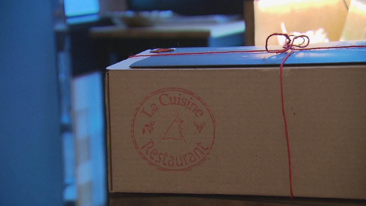 Une boîte de repas préparée par les chefs de La Cuisine à Chicoutimi