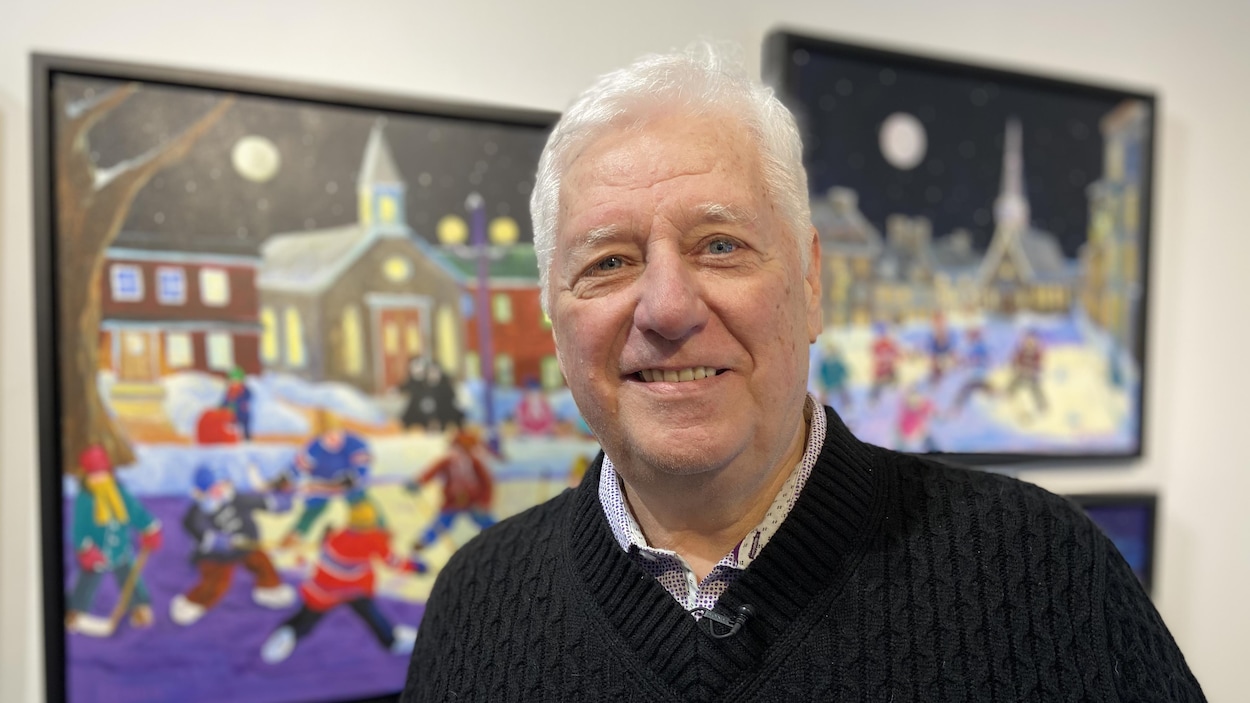 L’exgardien de but Richard Brodeur expose ses toiles à Québec Radio