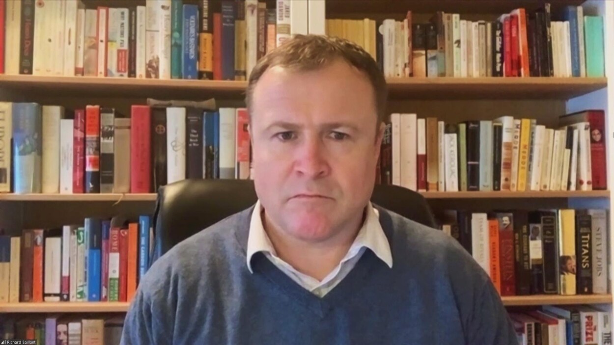 Richard Saillant, par webcam, le 16 mars 2021.