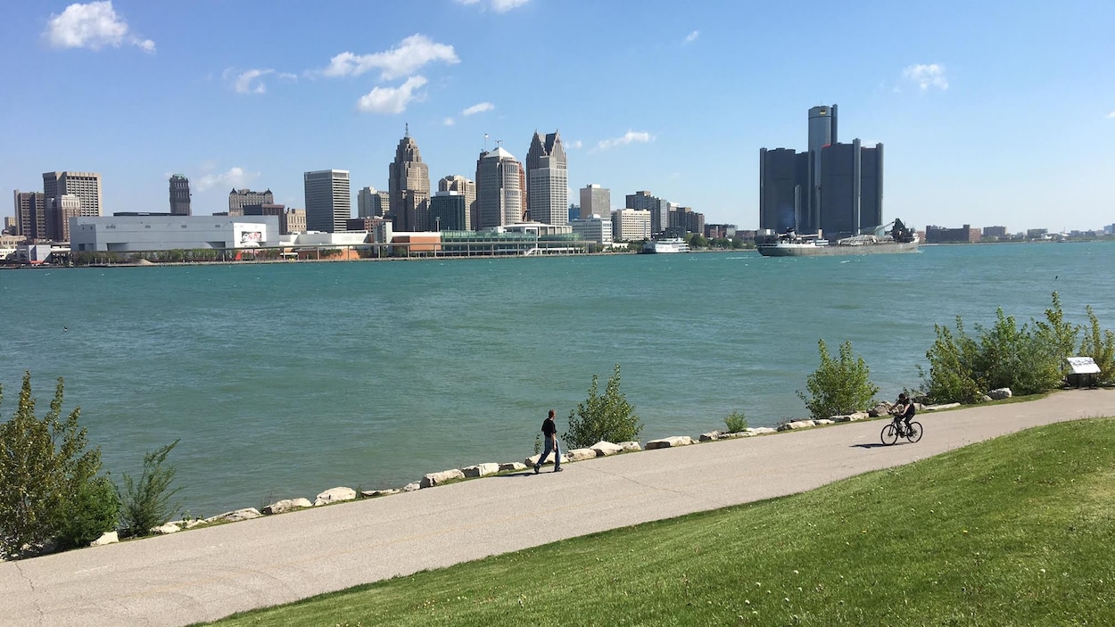 Le bord de l'eau à Windsor, en Ontario.