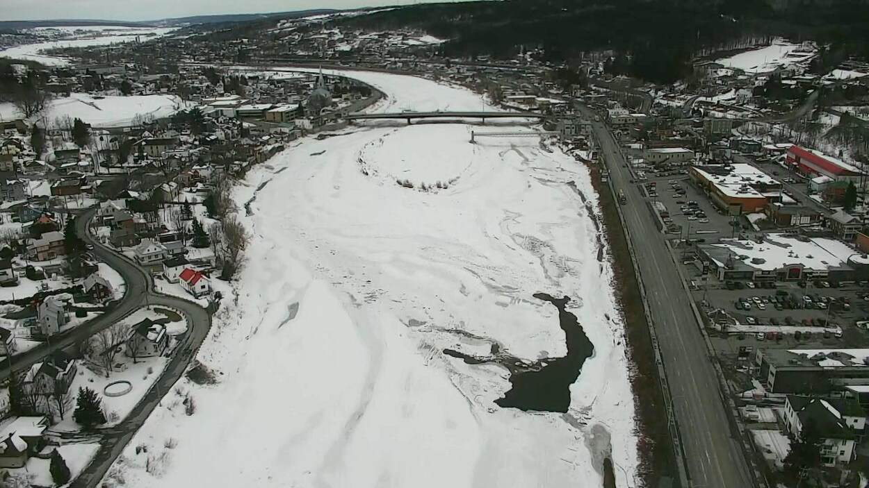 La rivière Chaudière en Beauce le 20 mars 2020
