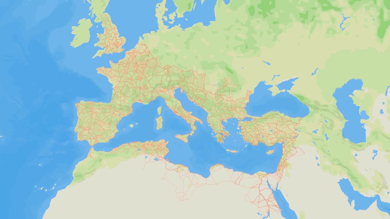 Beaucoup plus de routes qu’on le pensait dans l’empire romain
