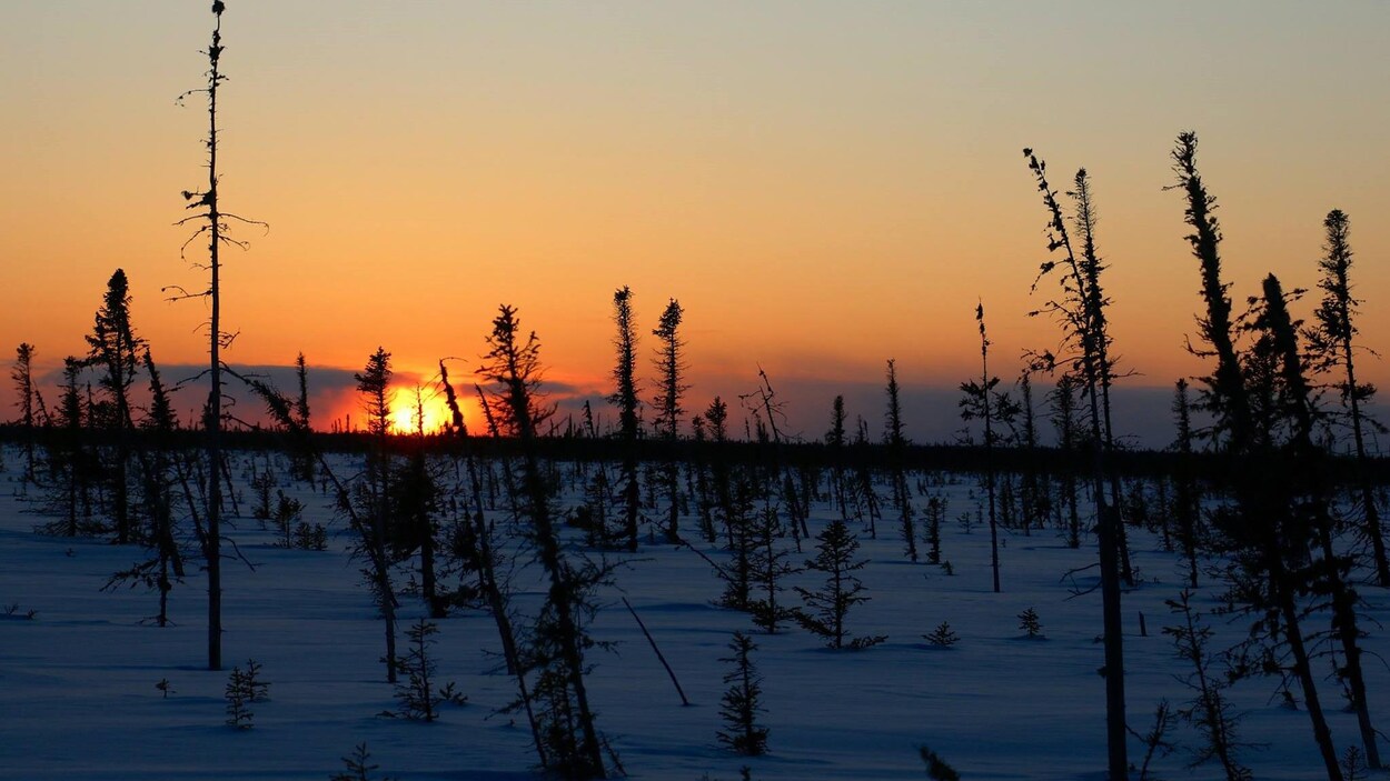 Sur la route du retour, Marc Johnson a pu photographier le coucher de soleil