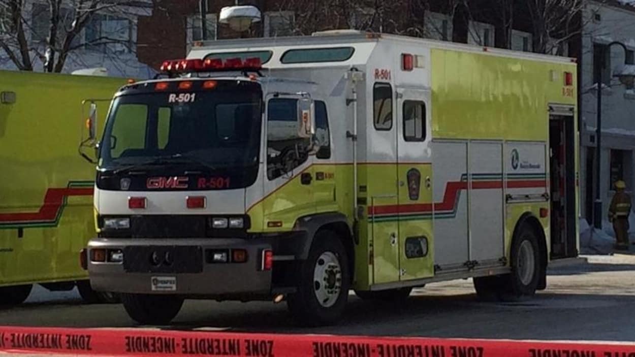 Intervention des services incendies à Rouyn-Noranda. Intervention des services incendies à Rouyn-Noranda.