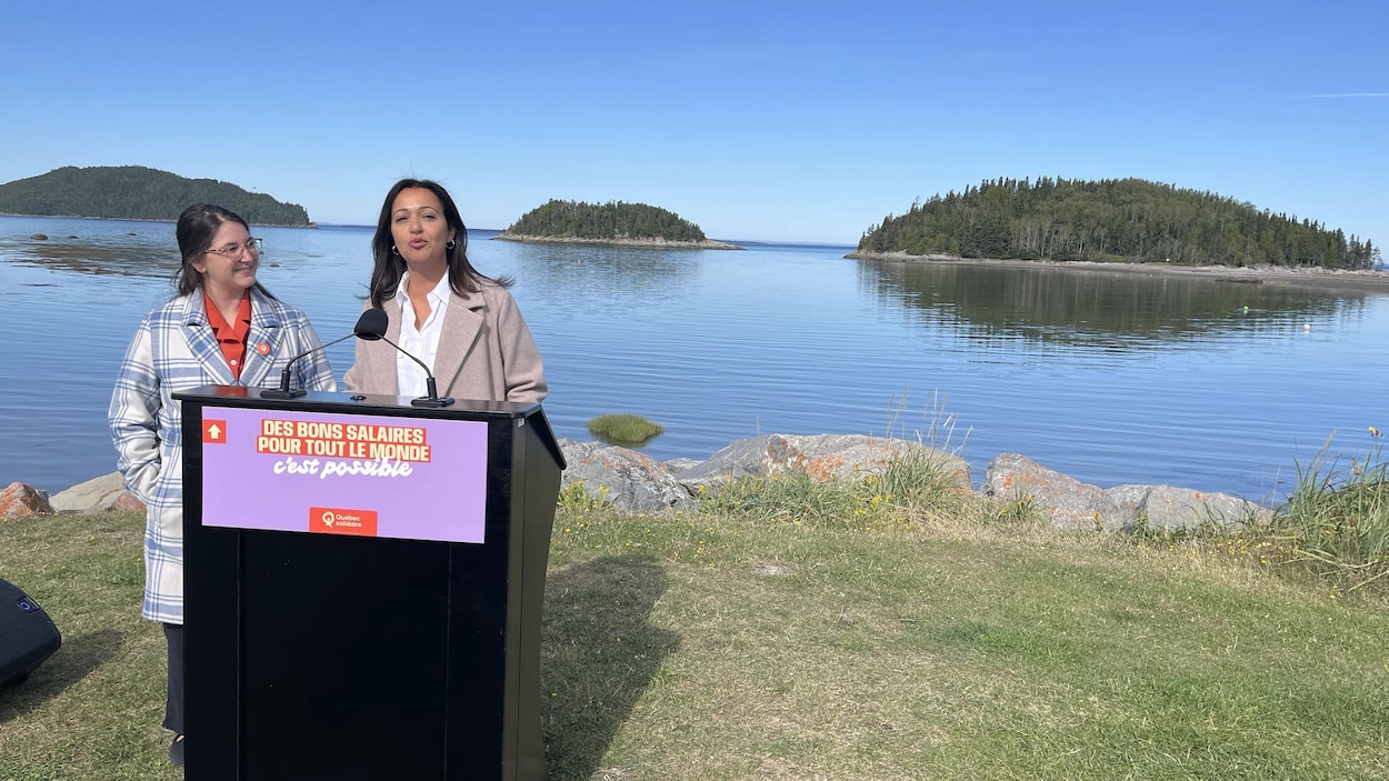 La porte-parole de QS poursuit sa campagne à Rimouski et Métis