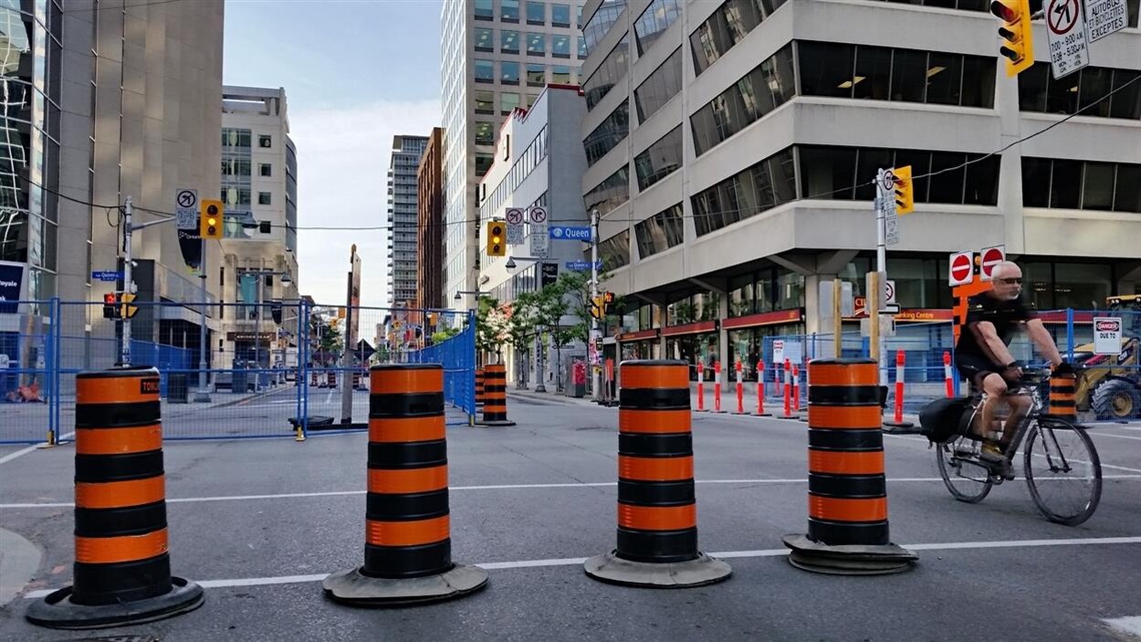 Des travaux sur la rue Bank. (Archives)