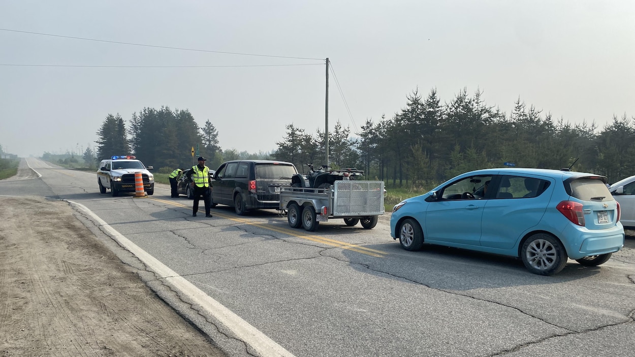 Premières images de LebelsurQuévillon depuis l’évacuation il y a 11