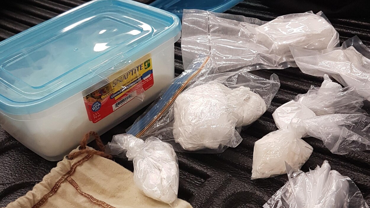 Présumément de la drogue