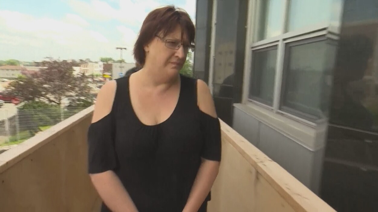 Sandra Rapattoni au palais de justice de Rouyn-Noranda