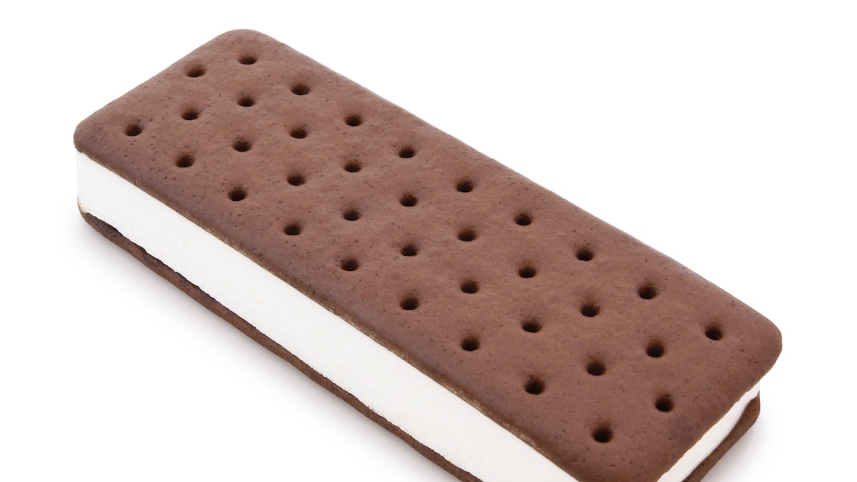 Un sandwich à la crème glacée.