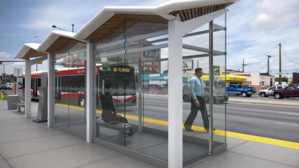 Une photo synthétisant une statio de bus de la Ville. Une photo synthétisant une statio de bus de la Ville.