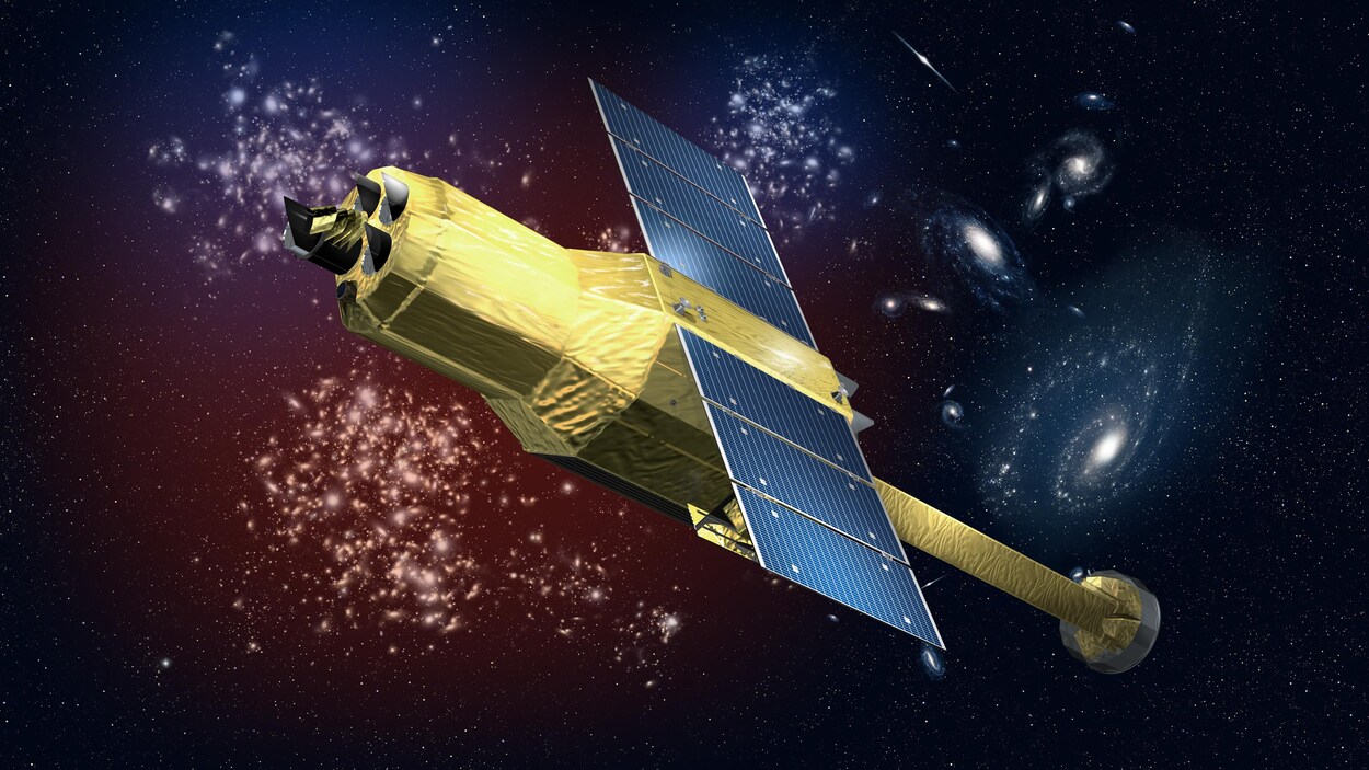 Une représentation du satellite japonais Hitomi .