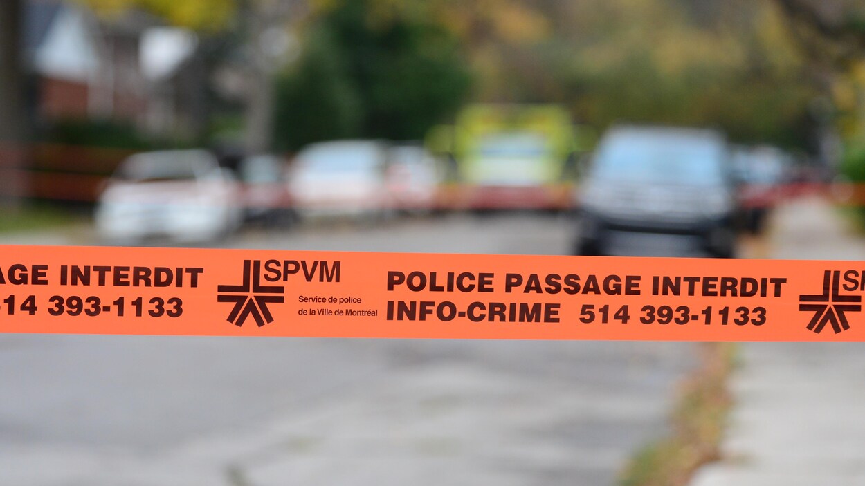 Le ruban d'une scène de crime.