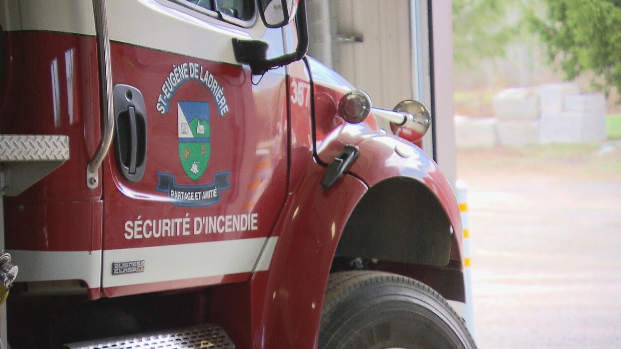 Un camion du service incendie de Saint-Eugène-de-Ladrière
