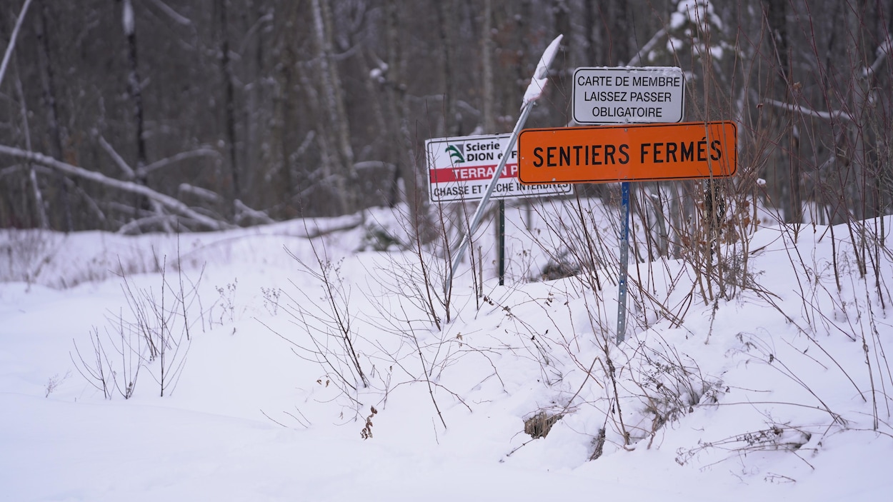 Une « autoroute » pour les motoneiges fermée en Mauricie
