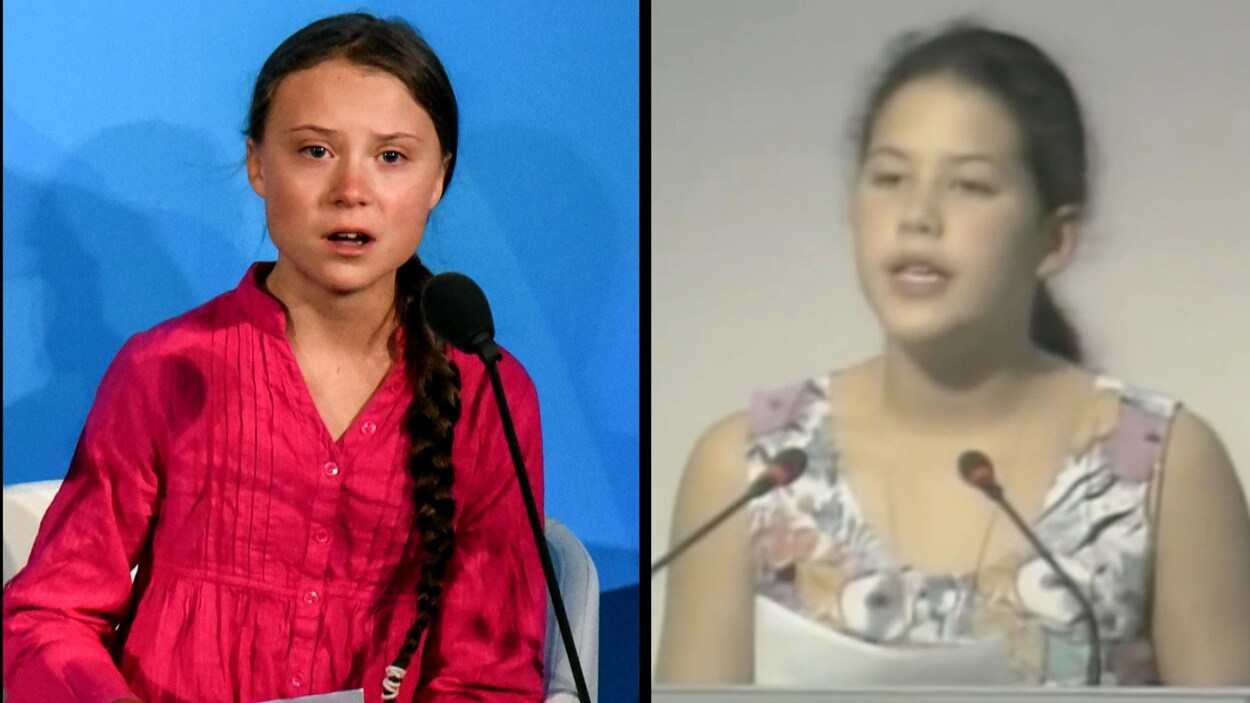 Greta Thunberg et Severn Cullis-Suzuki