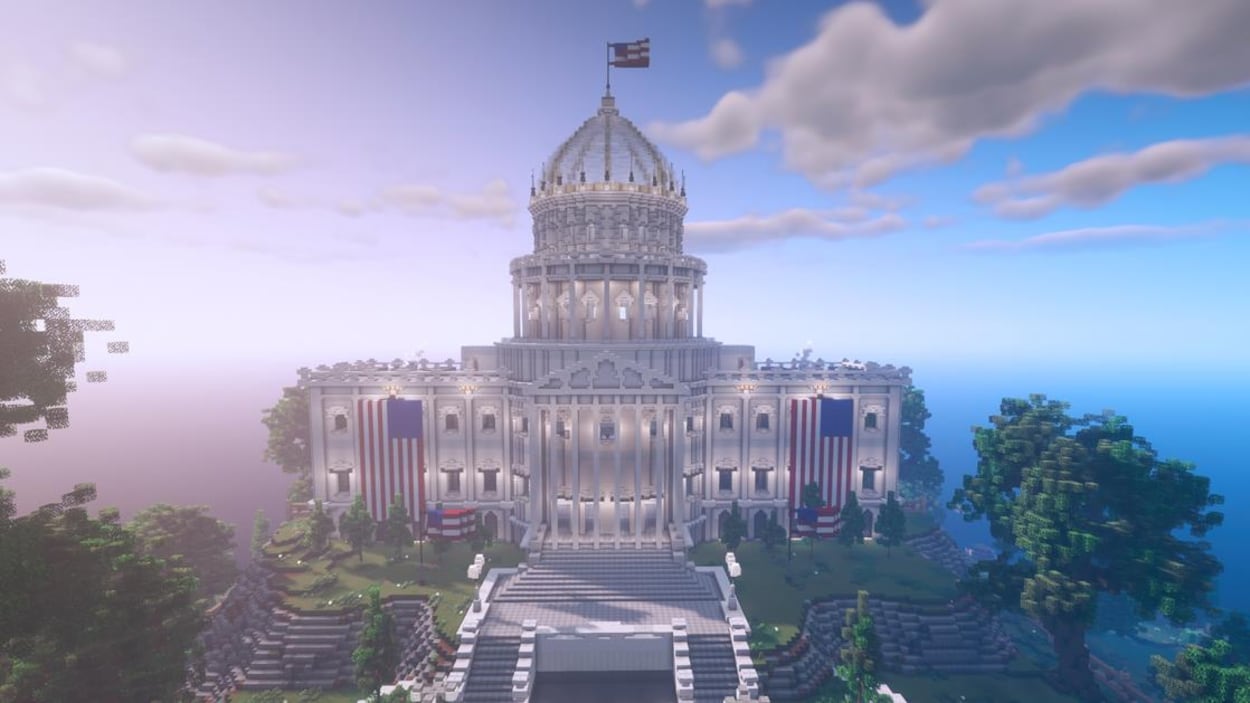 Un édifice qui ressemble à un hybride entre la Maison-Blanche et le Capitole.