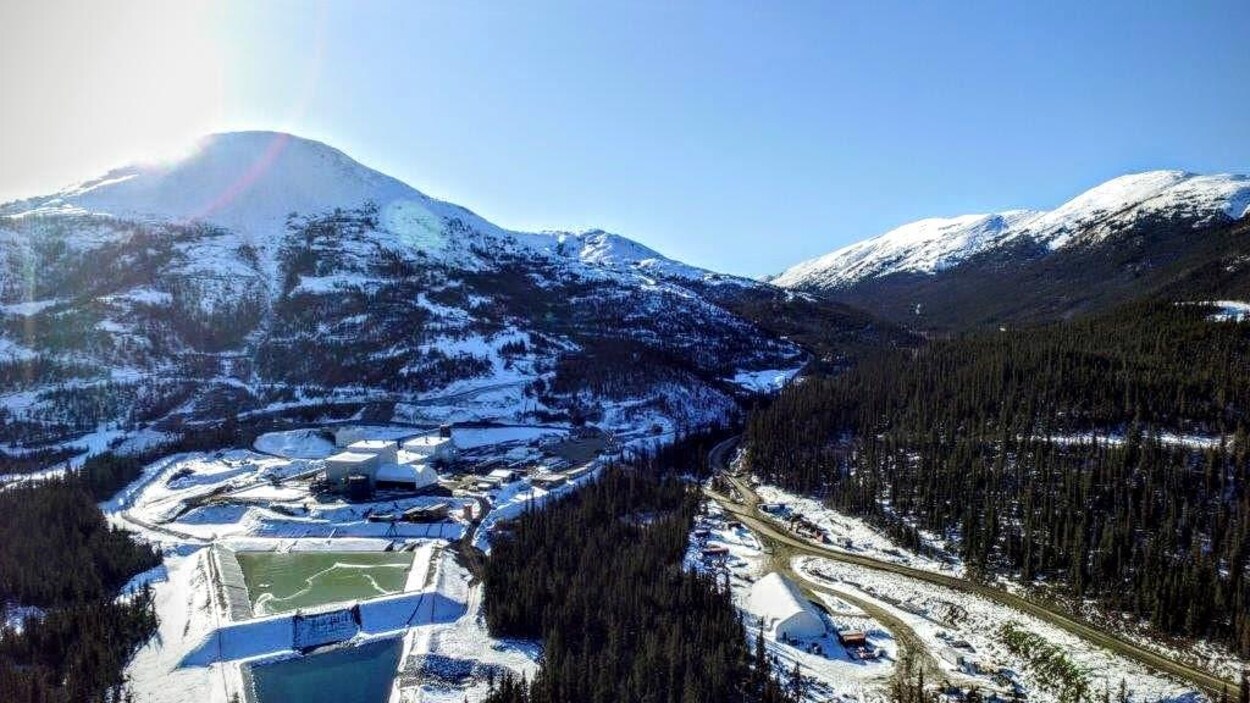 Vue aérienne de la mine Silvertip.