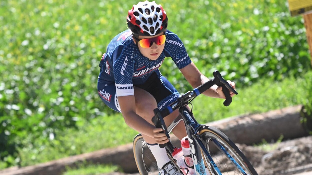 La cycliste Simone Boilard